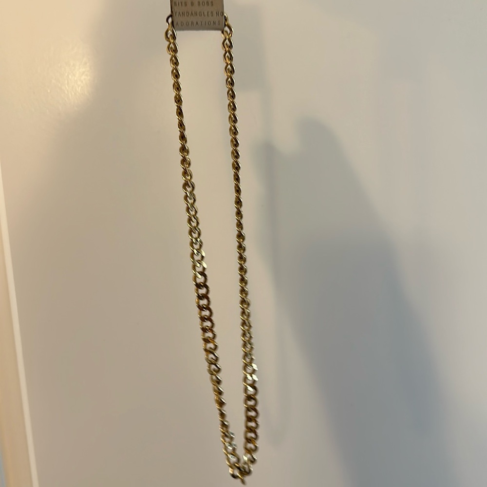 Chunky gold-plated chain women’s necklace
